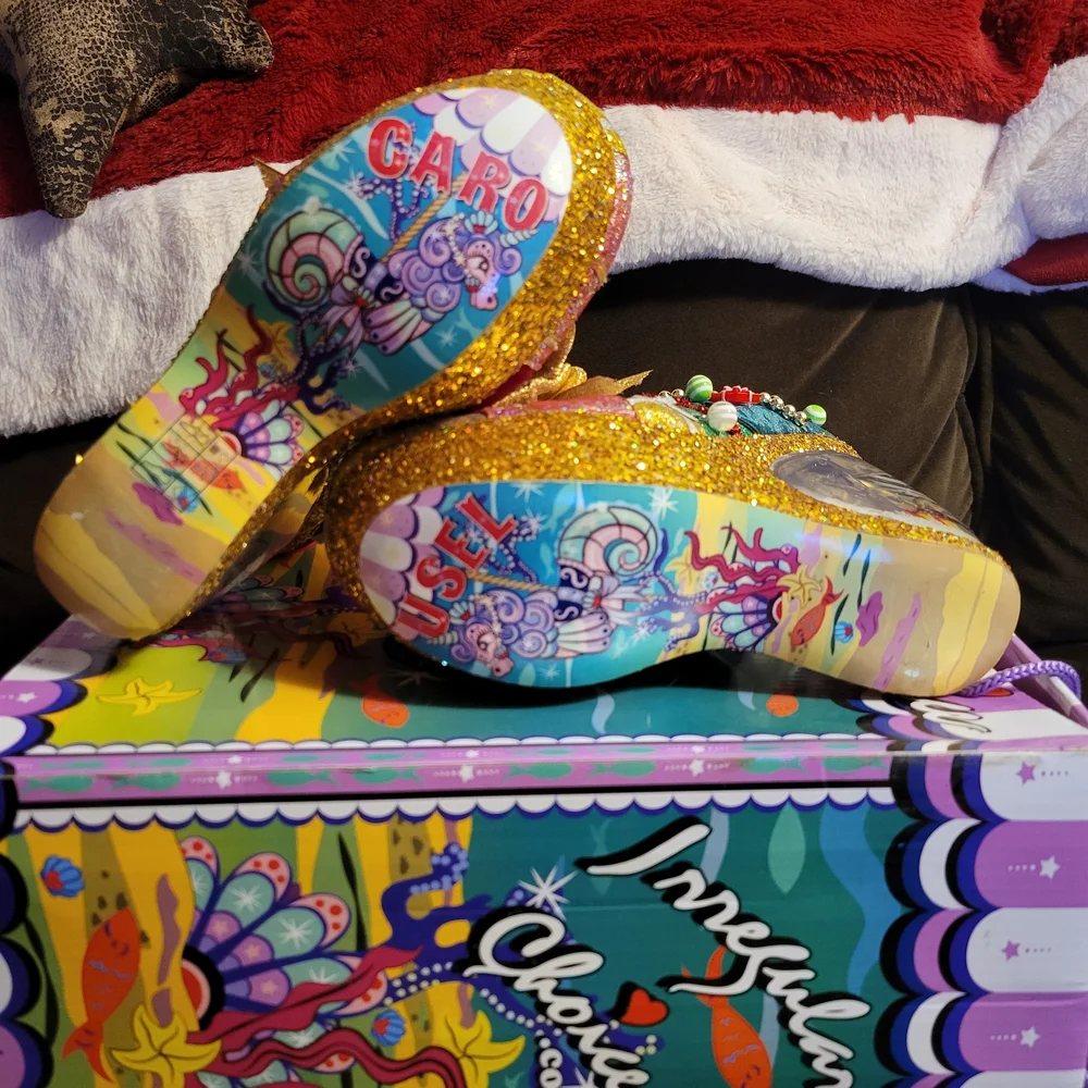 Rare Santa's Globe Irregular Choice Shoes - Picture 5 of 6